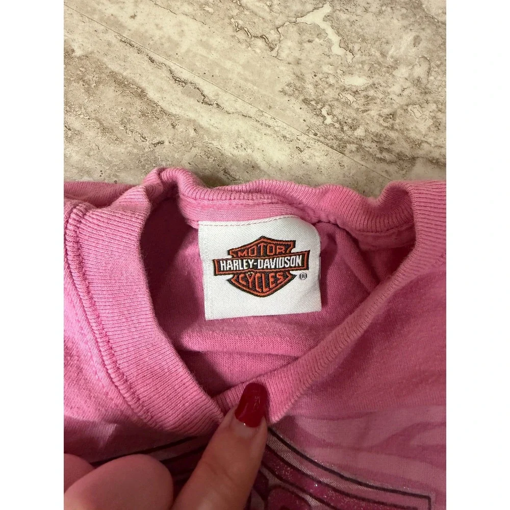 Harley Davidson Shirt -  Kids Medium 10/12 - Pink - Chesters Mesa Arizona‎